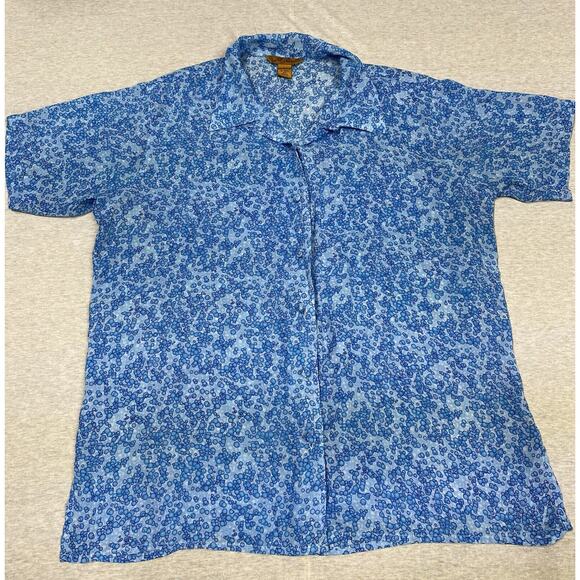 Vintage M-ilano Women’s Size XL Dress Shirt Blouse Gold Tag - Picture 1 of 7